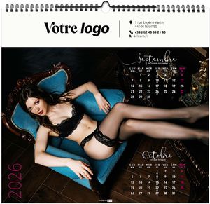 Calendrier publicitaire dessous chics 2025 9