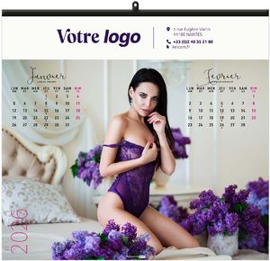 Calendrier publicitaire dessous chics 2025