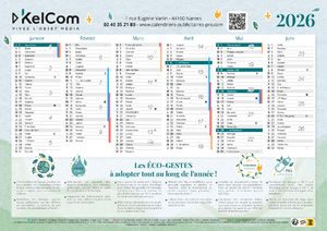 Calendrier publicitaire Eco-gestes