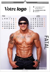 Calendrier publicitaire fatal 2025 2