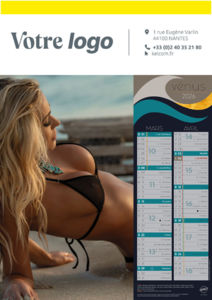 Calendrier publicitaire femme nue, Vénus 1