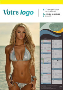 Calendrier publicitaire femme nue, Vénus 2