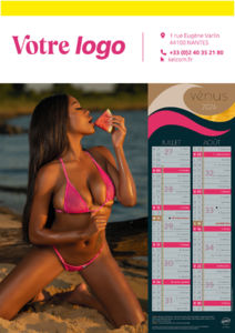 Calendrier publicitaire femme nue, Vénus 3