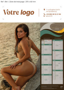 Calendrier publicitaire femme nue, Vénus