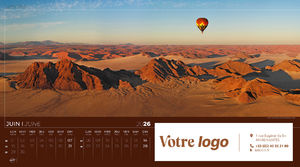 Calendrier publicitaire feuillets grand angle, Grand-angle 10