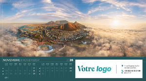 Calendrier publicitaire feuillets grand angle, Grand-angle 3