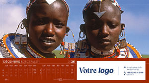 Calendrier publicitaire feuillets grand angle, Grand-angle 4
