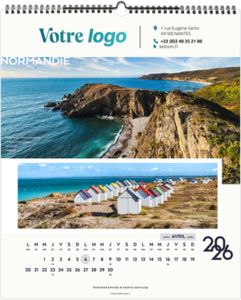 Calendrier publicitaire la france panoramique 2025 1