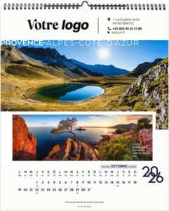 Calendrier publicitaire la france panoramique 2025 10