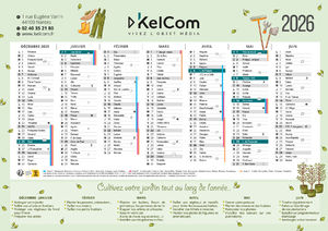 Calendrier publicitaire Jardin