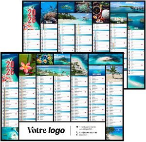 Calendrier publicitaire jeanne 2025