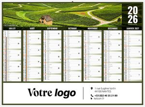 Calendrier publicitaire liberté bourgogne 2