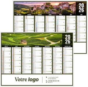 Calendrier publicitaire liberté bourgogne
