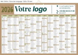 Calendrier Publicitaire Natura Maxi