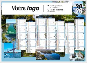 Calendrier publicitaire nature 2025 1