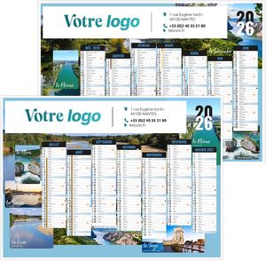 Calendrier publicitaire nature 2025