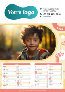Calendrier publicitaire photographe, Enfants 1