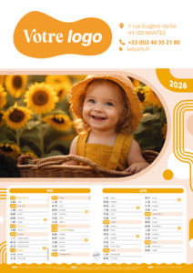 Calendrier publicitaire photographe, Enfants 2