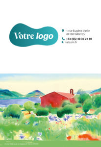 Calendrier publicitaire poches paysages, Peintures 1