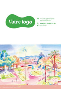Calendrier publicitaire poches paysages, Peintures 2