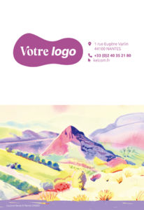 Calendrier publicitaire poches paysages, Peintures 3