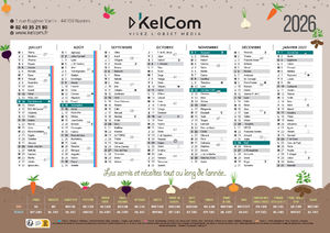 Calendrier publicitaire Semis et récoltes 1
