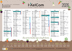 Calendrier publicitaire Semis et récoltes