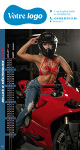 Calendrier publicitaire sexy, Belle et mécanique 4