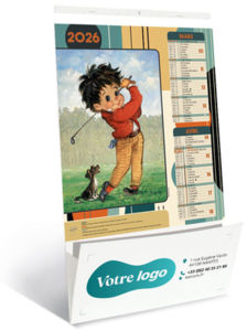 Calendrier publicitaire vide poche à personnaliser, Les Petits Mômes 1