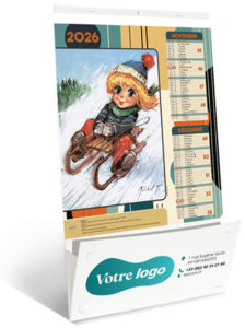Calendrier publicitaire vide poche à personnaliser, Les Petits Mômes 5