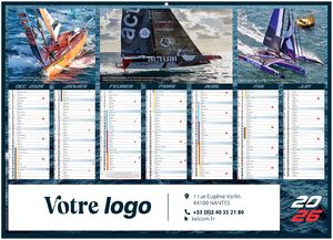 Calendrier publicitaire voile classique 2025 1
