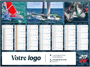 Calendrier publicitaire voile classique 2025 2
