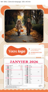 Calendrier publicitaires enfants,Regards d'Enfants 2