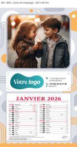 Calendrier publicitaires enfants,Regards d'Enfants 3