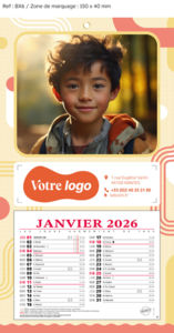 Calendrier publicitaires enfants,Regards d'Enfants