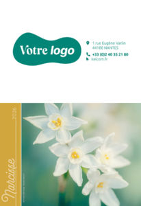 Calendriers de poches publicitaires fleurs, Floralis 1
