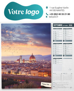Calendriers illustrés publicitaires, Autour du Monde 1