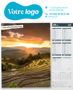 Calendriers illustrés publicitaires, Autour du Monde 10
