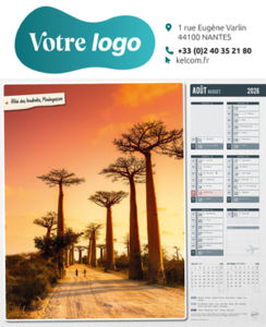 Calendriers illustrés publicitaires, Autour du Monde 12
