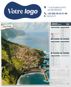 Calendriers illustrés publicitaires, Autour du Monde 5