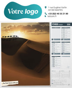 Calendriers illustrés publicitaires, Autour du Monde 6