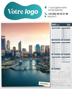 Calendriers illustrés publicitaires, Autour du Monde 7