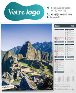 Calendriers illustrés publicitaires, Autour du Monde 9