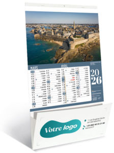 Calendriers publicitaire vide poche, Sites de France 1