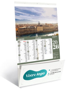 Calendriers publicitaire vide poche, Sites de France