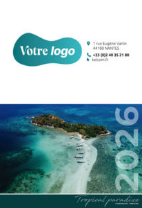 Calendriers publicitaires de poches plage, Plages Cocotiers 2