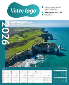 Calendriers publicitaires feuillets France, Calendrier Pays de France 10