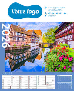 Calendriers publicitaires feuillets France, Calendrier Pays de France 11