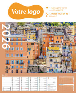 Calendriers publicitaires feuillets France, Calendrier Pays de France 12