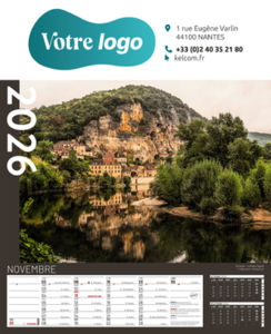 Calendriers publicitaires feuillets France, Calendrier Pays de France 3